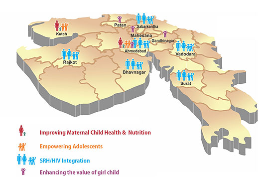 Districts of Gujarat Where Chetna India is working