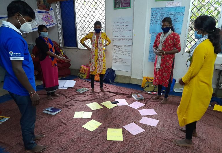 CHETNA Team with training pamphlets