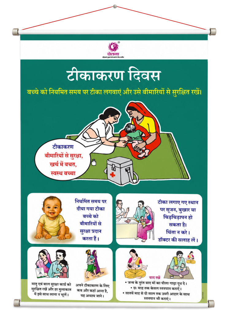 Immunization (Tikakaran) poster Immunization (Tikakaran) poster